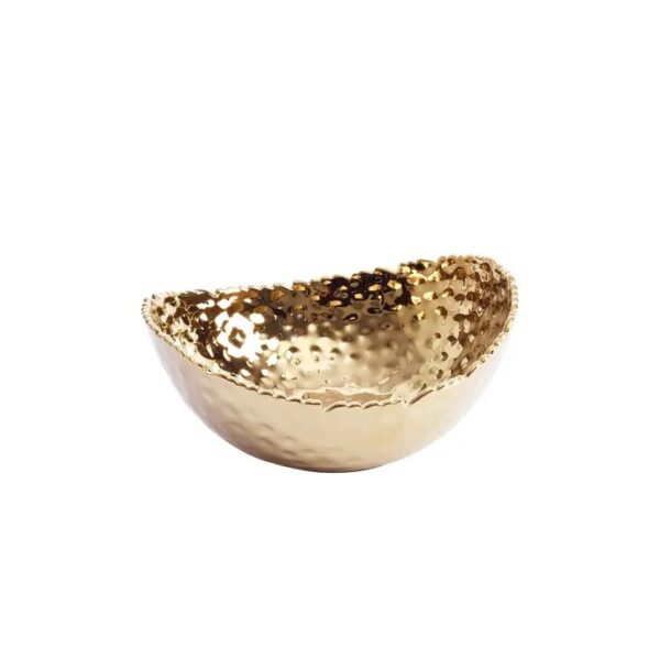 Medium Oval Bowl Gold - Image 3