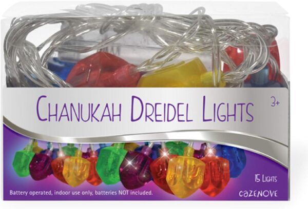 Dreidel String Light Decoration for Chanukah Party