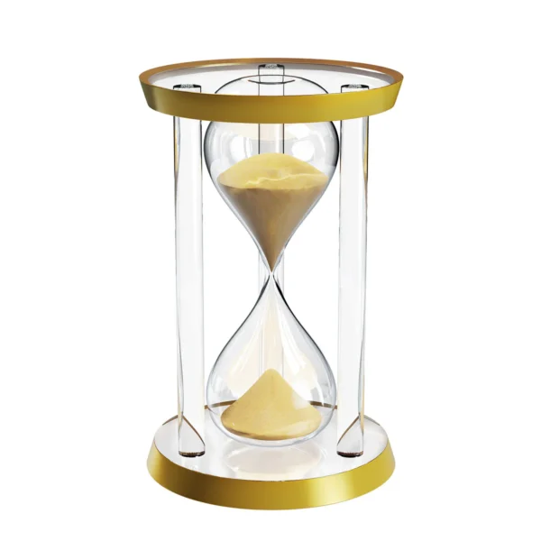 30-Min Hourglass Sand Timer - Gold