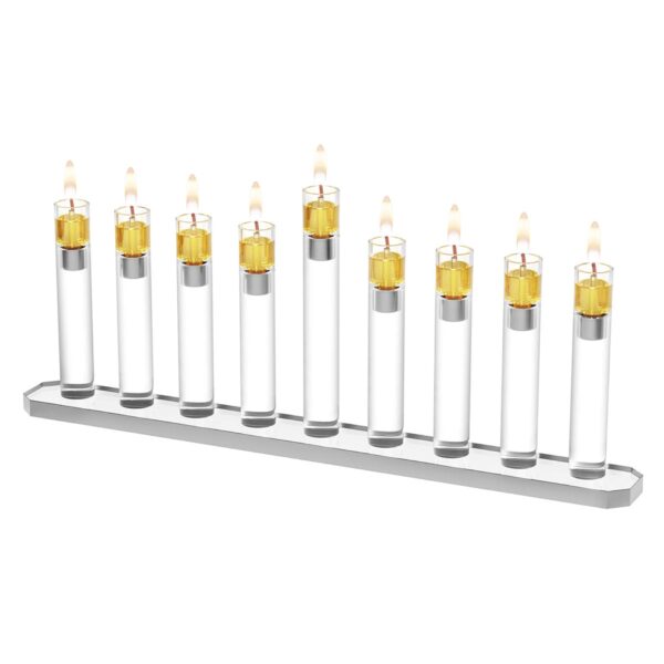 Tube Menorah - Silver