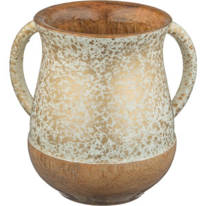 Washing Cup - Mango Wood Handmade 14 cm