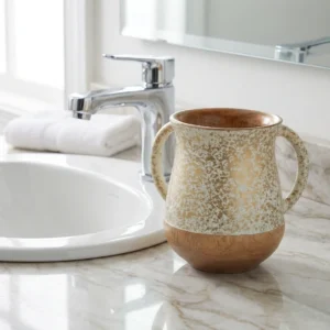 Alternative view of Washing Cup - Mango Wood Handmade 14 cm